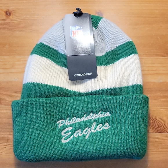47 Brand Philadelphia Eagles Throwback Lined Winter Hat. NWT. - Picture 1 of 5